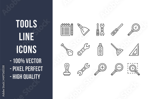Tools Line Icons