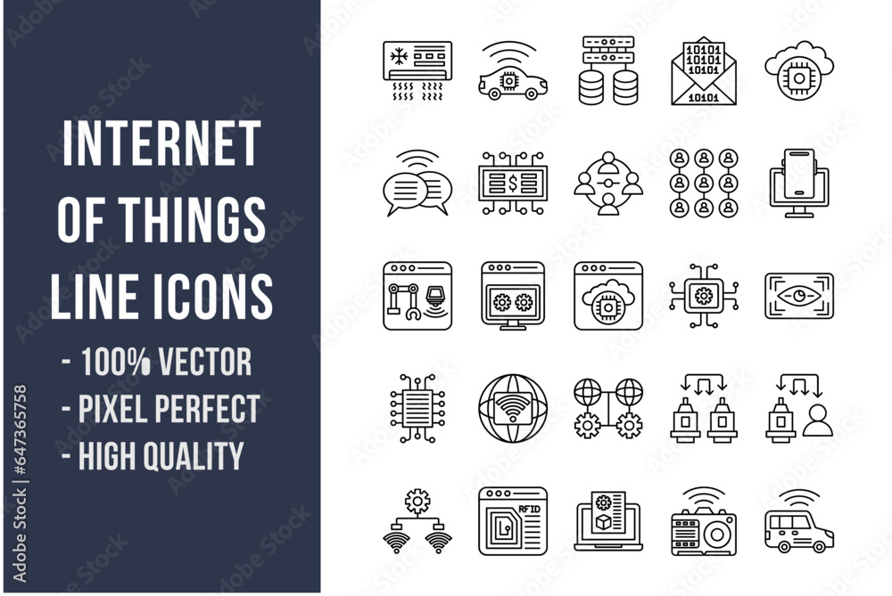 Internet of Things Line Icons