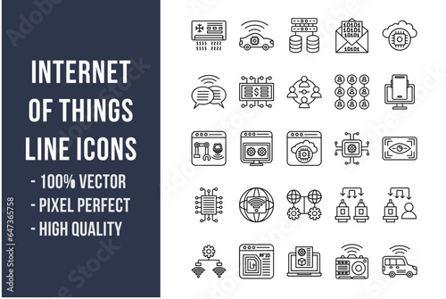 Internet of Things Line Icons