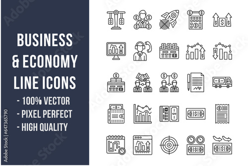 Business & Economy Line Icons