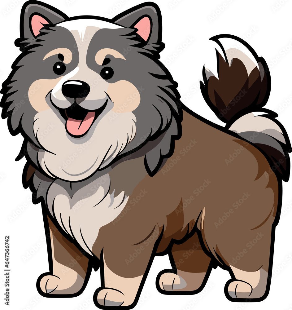 Cute Cartoon Dog 