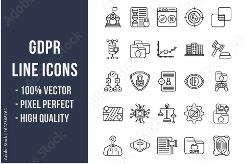 GDPR Line Icons