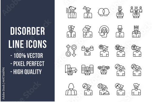 Disorder Line Icons