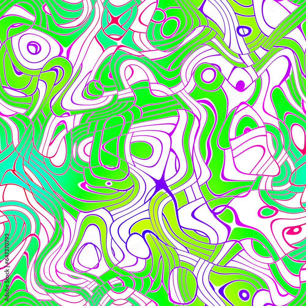 Multicolored grafity seamless pattern. Soft abstract geometric pattern.