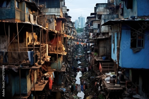 Poverty and Struggle in Mumbai's Slums of Dharavi, India: A Glimpse Into Life on the Streets