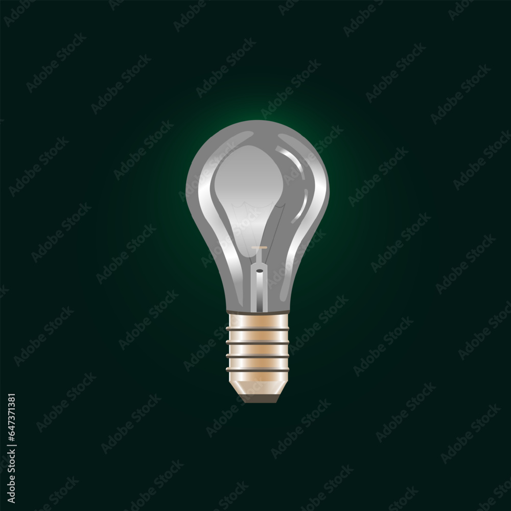 light bulb on black background light bulb on black background