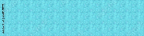 Seamless long banner, Turquoise paper texture.