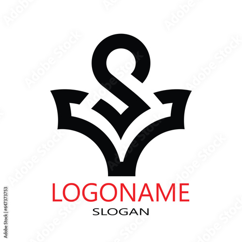 Abstract business logo design vector 