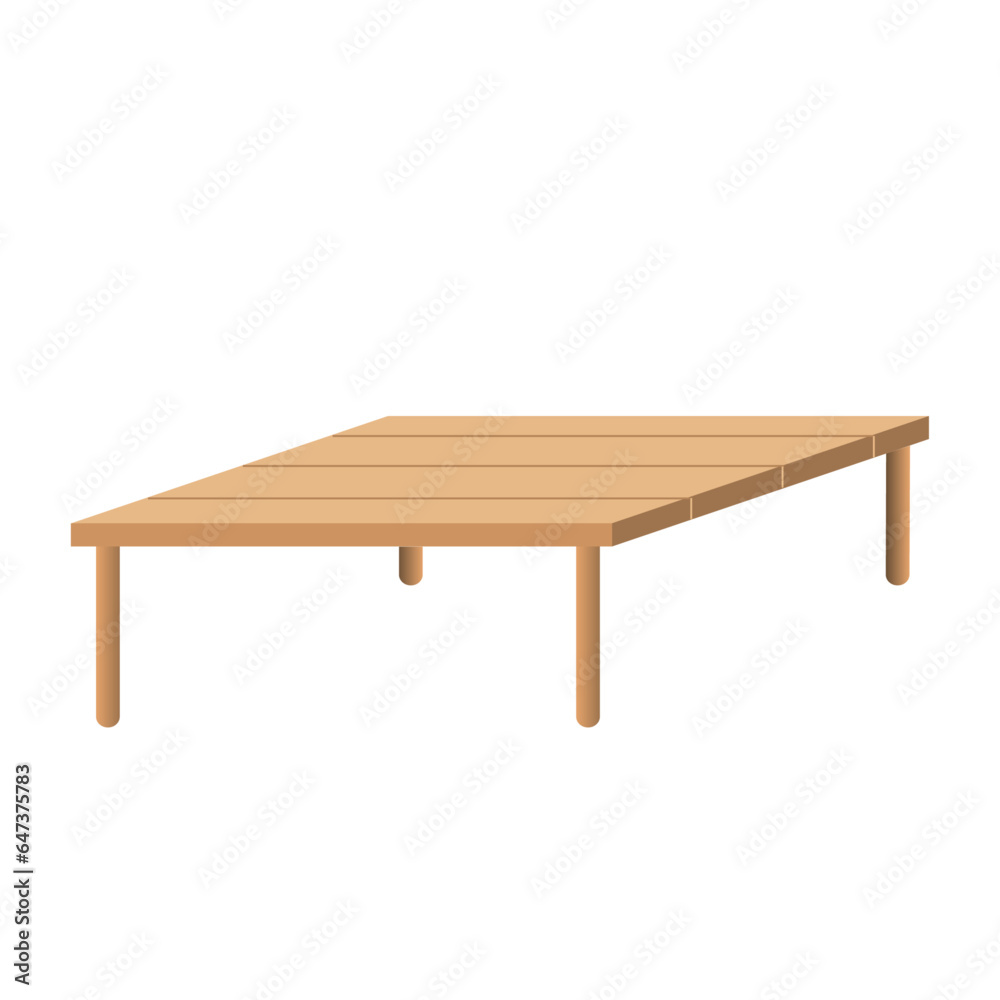 wooden table isolated on white illustration vector wooden table isolated on white illustration vector
