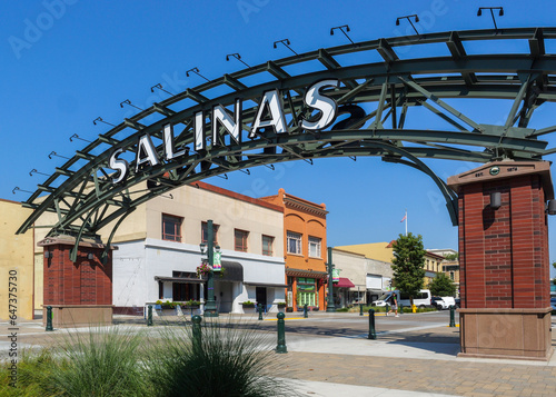 Salinas , CA downtown sign 