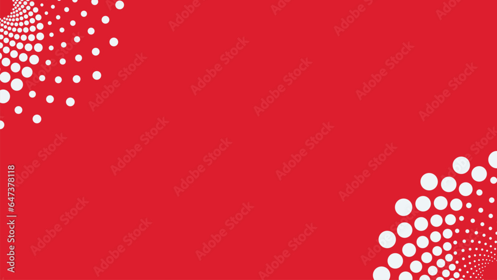 Abstract spiral in polka dot style background in red color. This creative red and white combination Christmas background can be used as a banner or web page work. This minimalist design is perfect.