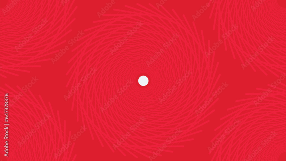 Abstract spiral in polka dot style background in red color. This creative red and white combination Christmas background can be used as a banner or web page work. This minimalist design is perfect.