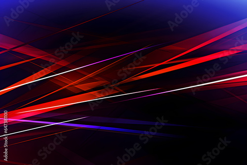 Abstract wallpaper with red and blue on black background. Red and blue abstract graphic background hd. Modern abstract graphic background features a dynamic of shapes. Technology background.