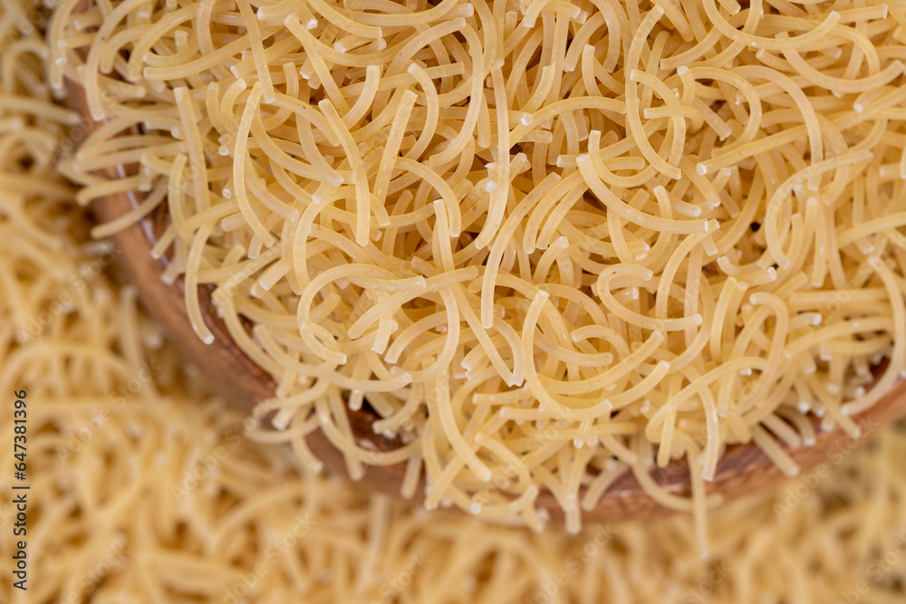 thin pasta made of high-quality wheat flour thin pasta made of high-quality wheat flour
