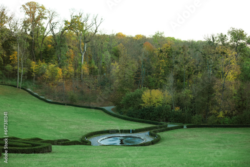 View of beautiful autumn pa...