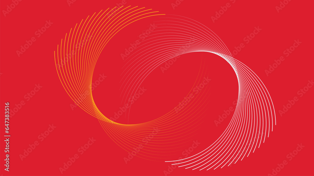Abstract spiral in polka dot style background in red color. This creative red and white combination Christmas background can be used as a banner or web page work. This minimalist design is perfect.