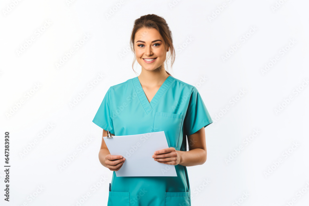 Medical Professional holding Clipboard Medical Professional holding Clipboard