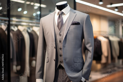 Dapper Suit for Men in Clothing Shop © Andrii 