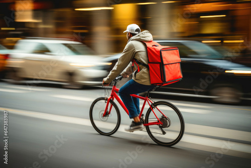 Fast-Paced Bike Messenger in the Urban Jungle