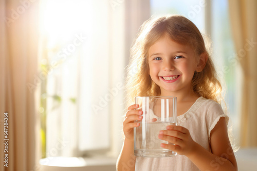 Joyful Child Enjoying Hydration