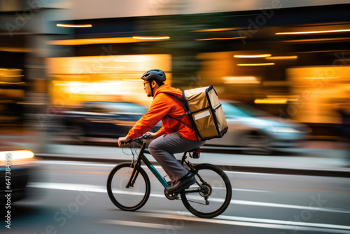 Speedy Delivery Bike in City Hustle