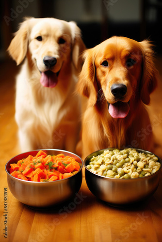 Furry Friends Feasting on Natural Cuisine