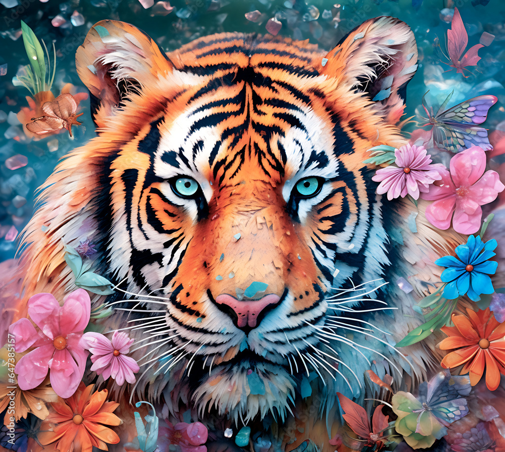 Enjoy this pet's vibrant, eye-catching, 3d colors.