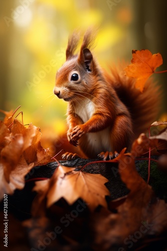 Candid Moments  Amazing Squirrel Photography - AI Generated