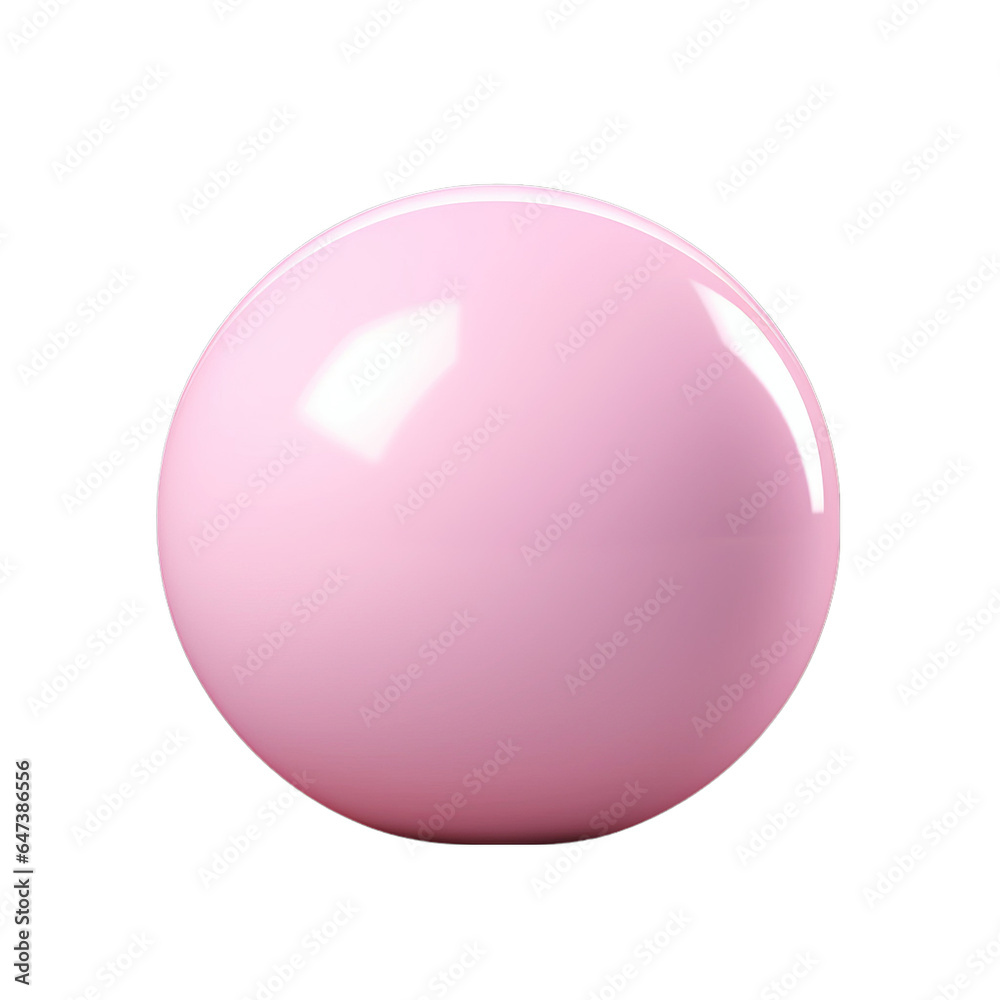 A pink ball on a table A pink ball on a table