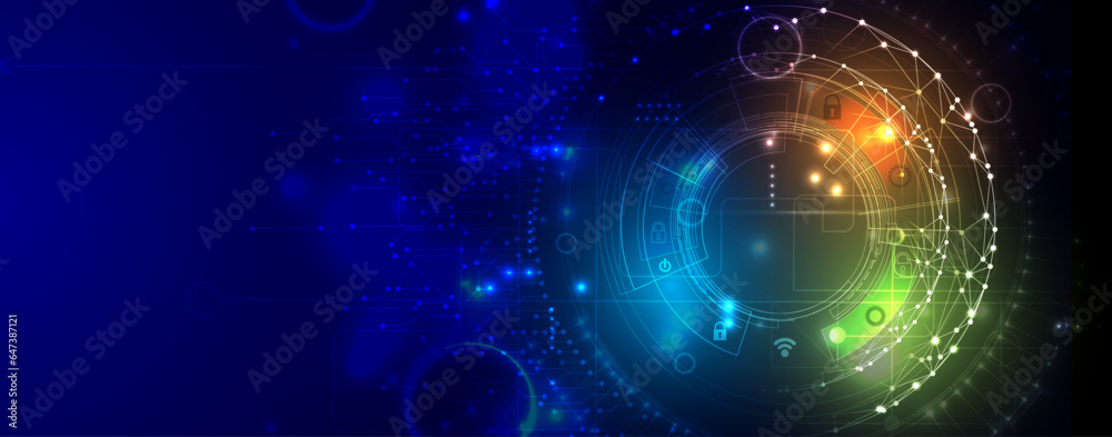 Obraz premium Technology abstract futuristic background for internet business. Big data concept.