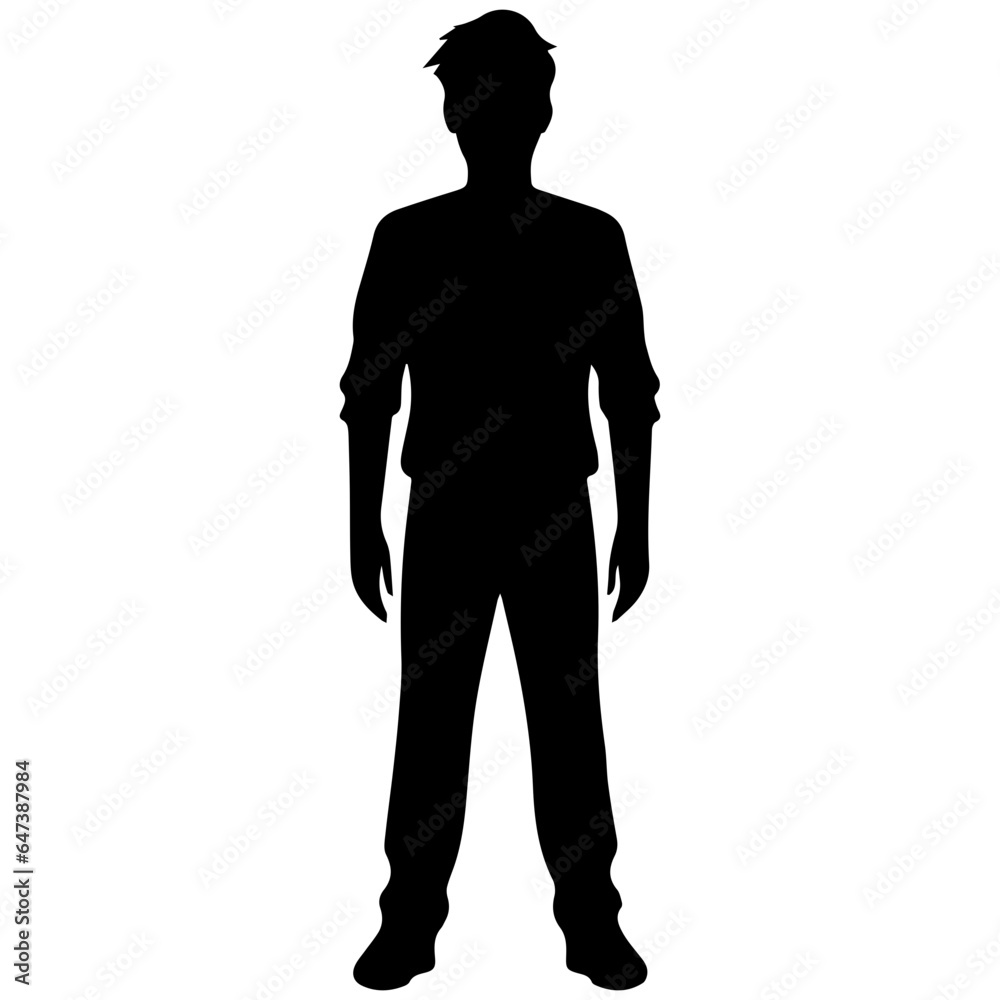 man standing figure silhouette illustration man standing figure silhouette illustration