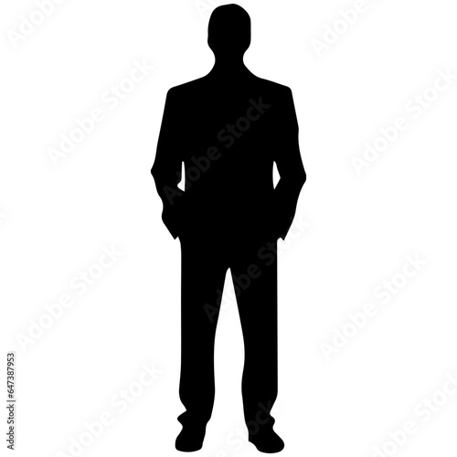 man standing figure silhouette illustration