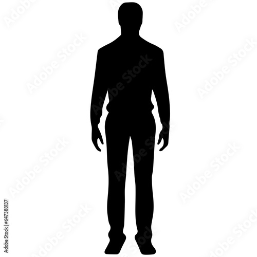 man standing figure silhouette illustration
