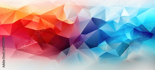 abstract colorful shapes geometric digital background, ai
