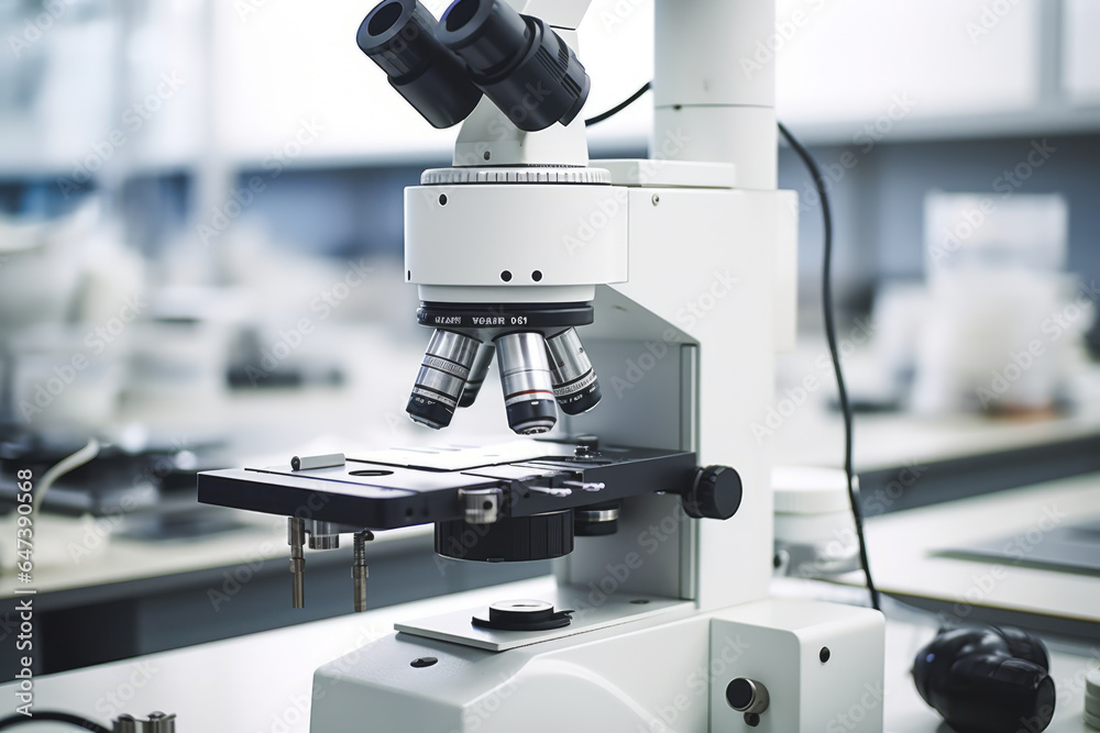microscope in laboratory
