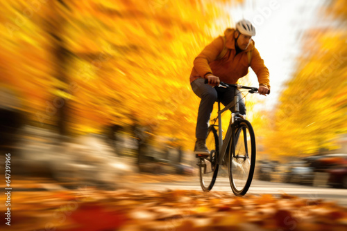 Biking Bliss: Fall Foliage in Motion
