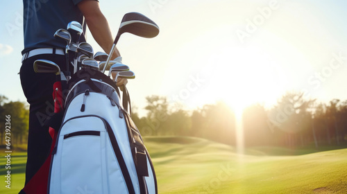 A Golfer's Delight: White Bag on a Clear Morning