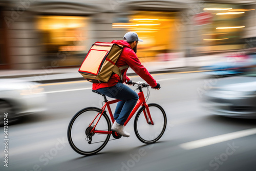 Fast Delivery Bike in Urban Jungle