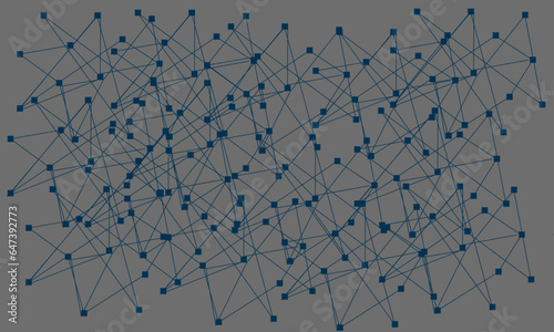 Polygonal Hand with thumb up and like sign from particles, lines and triangles on background from Tecnologia.