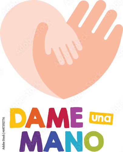 Heart-shaped hands logo for Daycare or School