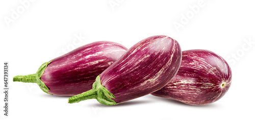 Wallpaper Mural Eggplants isolated on white background  with clipping path Torontodigital.ca