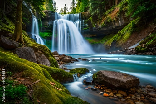 waterfall in the forest © MT-Gallery 