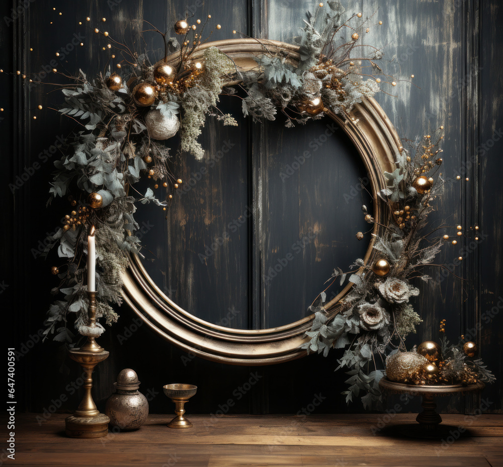 Obraz premium Christmas wreath