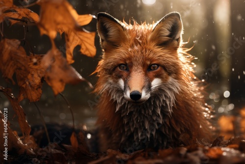 Captivating Moments  The Enigmatic Beauty of Foxes - AI Generated