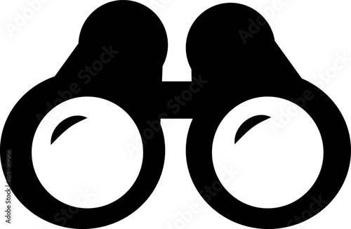 vector illustration of binoculars on a transparent background