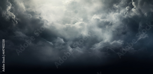 Dramatic Sky Background. Stormy Clouds in Dark Sky. Moody Cloudscape.