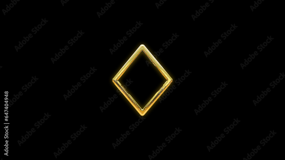 Poker card symbols icons background gold golden