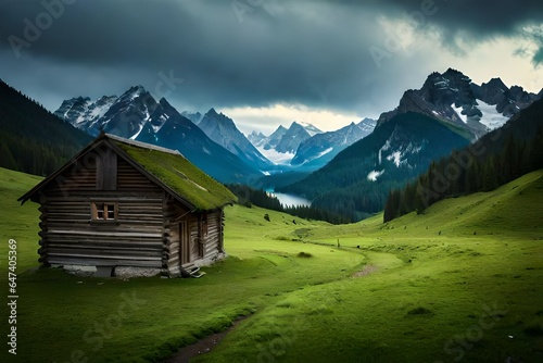 mountain hut in the mountains © Shahzad