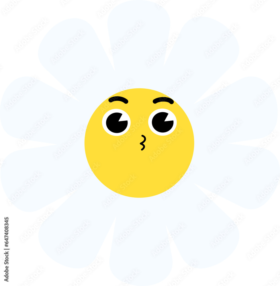 Obraz premium Daisy Flower Face Kiss