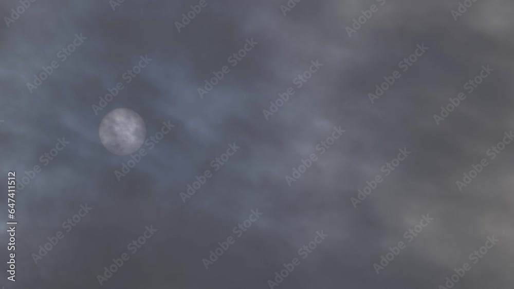 The sun runs behind the clouds before a thunderstorm. The sun runs behind the clouds before a thunderstorm.